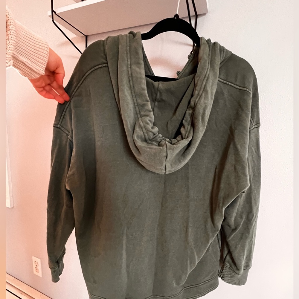Army Green OVERSIZED American Eagle pull over